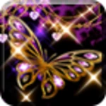 glitter butterfly android application logo